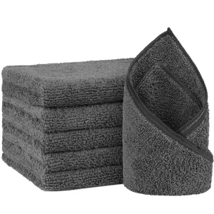 Rectangle Quick Dry Multipurpose Solid Color Woven Microfiber Towel for Cleaning Wiping Dry