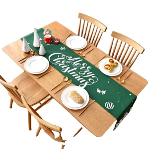 Rectangle Table Runner Christmas Printed Decorative Home Dining Accessory