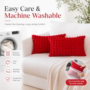 Rectangle Velvet Home Textile Woven Pillow Case Throw Cushion Cover