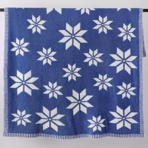 Rectangular Soft 100% Polyester Feather Yarn Jacquard 50*60 Throw Knitted Blanket for All Season