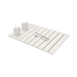 Rectangular Strip Folding Diatomite Earth Stone Bath Mat Super Absorbent Quick Drying Bathroom Rug Non slip Foldable Bath Mats