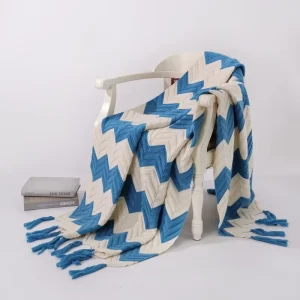 Rectangular Throw Blanket Knitted 2 23Nm94p6wool Luxury Custom Knit Blankets for Sofa Bed Winter Decoration