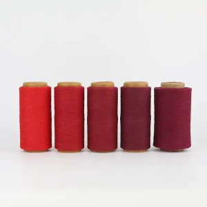 Recycled Cotton Blended Melange Yarn Open End Dyed Knitting Weaving Towels Fabric with Anti Static Features