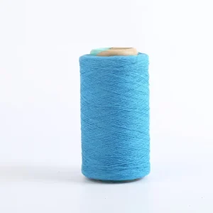 Recycled Cotton Blended Yarn Eco Friendly Core Spun Yarn for Embroidery Sewing Hand Knitting Gloves & Socks