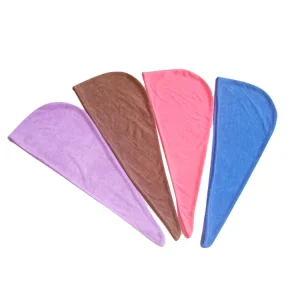 Recycled Logo Fast Long Hair Drying Microfiber Dryer Towel After Bath Washing Hair Towel Wrap Turban for Women
