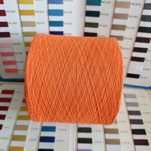 Recycled Polycotton Blend Yarn Melange Style Textile Fabric Raw Material for Knitting and Weaving Dyed Cotton Blended Yarn