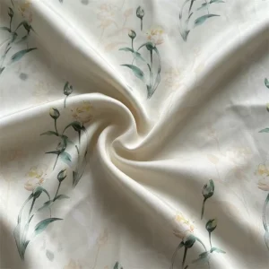 Recycled Polyester Silk Printing Sateen Recycled Charmeuse Printed Chiffon Satin Fabric