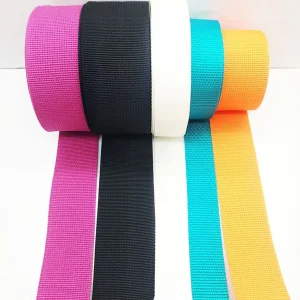 Recycled Polyester Webbing Strap Reflective Woven Strap for Bags Multicolor Ribbon