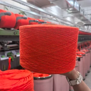 Recycled TC7030 Polyester Cotton Blended Yarn Orange Open end Spun for Sewing Embroidery Eco Friendly High Tenacity Knitting