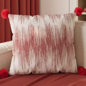 Red Throw Pillow for Living Room Decoration Festive and Elegant Bedroom Headboard Cushion Pillow Cover