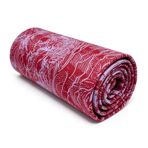 Red Tissu African Wax Batik Print Fabric Tribal Design Textile for Garment Sewing Soft Cotton Ankara Fabric Wax Clot