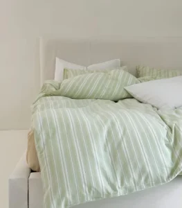 Refreshing Stripe Bedding Set Blue Single