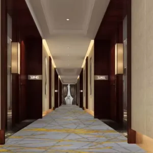 Regional Wholesaler Wall to Wall Polyester Carpet Wear Proof Silent OEM ODM Custom Free Sample Large Bulk Project