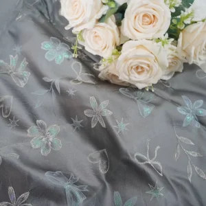 Relief Sculpture Rich Texture Multi-Color Girls Wedding 100% Polyester Jacquard Fabric Yarn Dye Anti-Bacteria Breathable