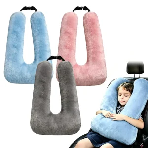 Removable Cover Inflatable Travel Pillow Portable Car Neck Pillow Airplane U Shaped Support Hug Cushion for Car Seat Sleep