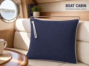 Removable Cover Quick Dry 3D Spacer Mesh Cushion Outdoor Marine Cushion Boat Cushion Yacht Throw Pillow