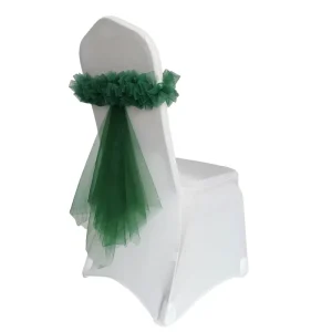 Removable Decorative Spandex Stretch Chair Sashes for Wedding Banquet Party