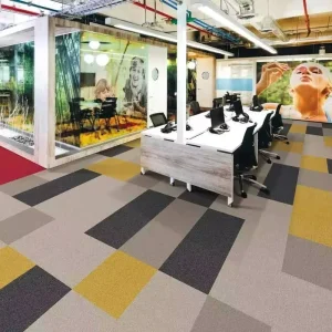 Removable Office Carpet Tiles Commercial PVC Backing Nylon Carpet Tiles for Office 50X50CM