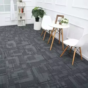 Removable Thick Commercial Carpet Bitumen PP Interlocking Floor Squares Rug 50×50 Hotel Office Carpet Tiles