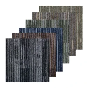 Removable Thick Commercial PP Square Adhesive 50*50 Office Carpet Tiles Floor for Sale
