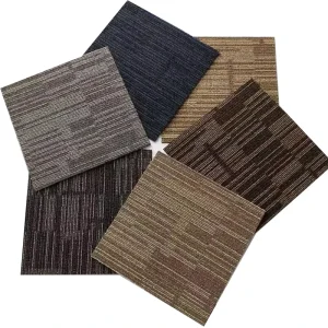 Removable Thick Commercial PP Square Adhesive 50*50 Office Rug Carpet Tiles Floor