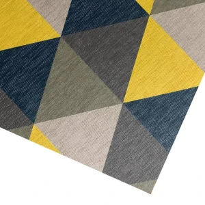 Removable Triangle Tile Woven Vinyl Carpet Tile