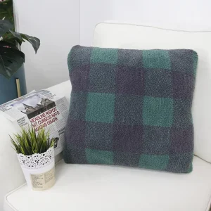 Removable and Washable Luxury Portable Folded Knitted Throw Pillows for Home and Office
