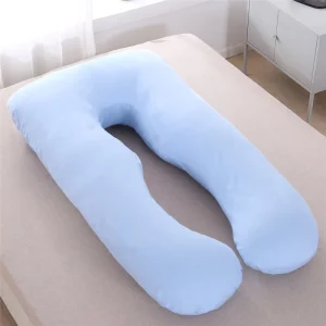 Removable and Washable U shaped All cotton Maternity Pillow Lumbar Support Pillow Multi functional Side sleeping Pillow