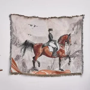 Retro Cartoon Tapestry Carpet Sofa Blanket Outdoor Camping Blanket Picnic Mat