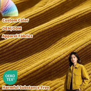 Retro Jackets Casual Pants Big Corn Grain Corduroy Warp Knitted 360gsm Eco Friendly Abrasion Resistant for Fashion Sneakers Car