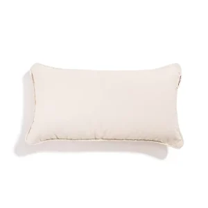 Retro Style Beige Outdoor Courtyard Garden Rectangular Mat Customizable Bulk Cushion with Rope Edging