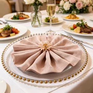 Reusable Linen Square Dinner Napkins Decorative Table Linens for Wedding Party Holiday Hotel Restaurant Soft Cloth Napkins