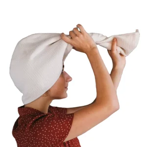 Reusable Microfiber Hair Towel Wrap for Women Waffle Long Hair Wrap Hair Drying Towel Quick Drying