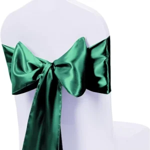 Reusable Printed Gold Polyester Plain Chair Sash 17*275cm for Wedding Home Hotel Banquet Use