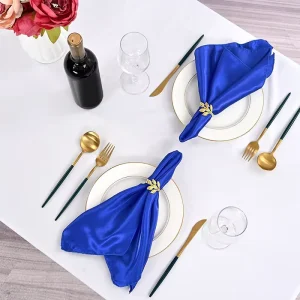 Reusable Satin Fabric Table Cloth Napkin for Home for Kitchen Dinner Weddings and Parties for Restaurant Use