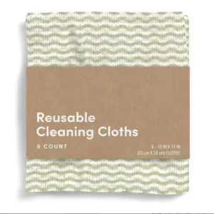 Reusable Wave Pattern Kitchen Cleaning Cloths Super Absorbent Quick Dry Eco Friendly Dish Towels