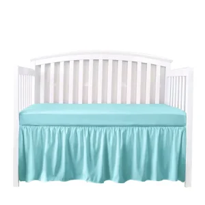Reversible Baby Crib Skirt Standard Crib Nursery Bedding Crib Skirt Toddler Bed Skirt Organic Cotton Nursery Bedding for Baby