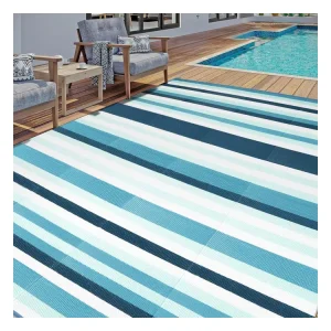 Reversible Polypropylene Woven Novelty Rug Outdoor Waterproof Washable Travel Home Carpet Garden Patio Backyard Deck Picnic
