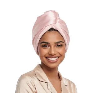 Reversible Satin Microfiber Turban Day Night Styling Dual Sided Hair Towel Wrap Quick Drying Bonnet Frizz Control All Hair
