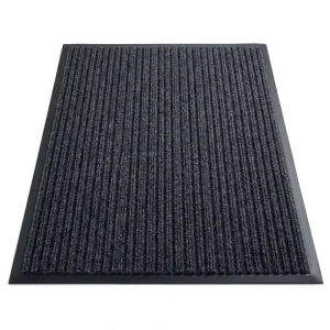 Ribbed Polyester Surface PVC Backing Slip Resistant Dirt Trapping Entrance Mat for Hotel Office Mall Airport Hospital Lobby