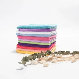 Rich Colors Multi Size Microfiber Towel 80% Polyester 20% Polyamide Custom Logo Ultra Soft Fast Drying for Daily Use