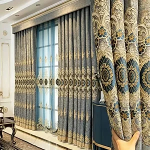 Rideaux Pour Salon Cortinas Para Sala Embroidery Window House Vintage Blackout Curtains for Bedroom Home the Living Room