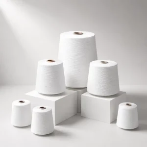 Ring Spun 100% Polyester Yarn High Strength for Knitting and Weaving Fabric Raw Material Low Count 7s to 21s