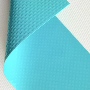 Ripstop Plain Waterproof Fireproof Woven PVC Coated Tarpaulin Rolls 610gsm 1000x1000D 14×14 Durable Green Outdoor