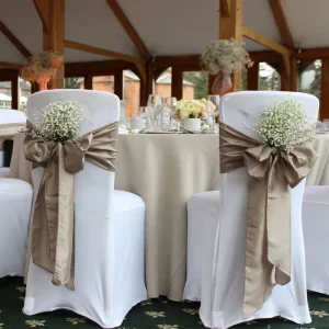 Romantic Types of Wedding Chair Covers and Sashes Simply Elegant Chair Covers