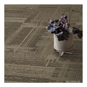 RongYi Carpet Tiles Alfombras Dirt proof Carpet Tiles Office for Sale Commerical Plush Carpet Tiles