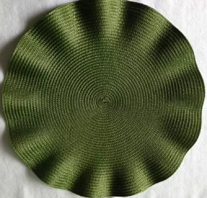 Round Braided Placemats 12.6Inch Round Table Placemats Heat Resistant Washable Grey Round Place Mats for Weddings Housewarming