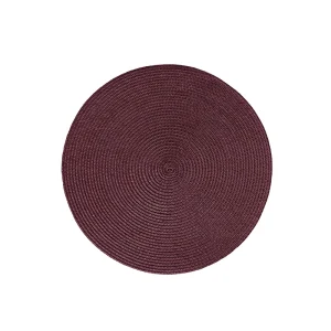 Round PP Woven Washable Non Slip Place Mats for Dining Tables