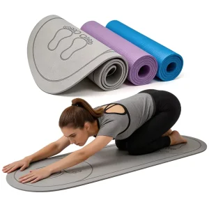 Round Shock Absorbing Jump Rope Mat Non Slip TPE Exercise Cushion for Home Gym Fitness Training