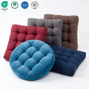 Round Square Seat Cushion Pillow for Indoor Outdoor Use Custom Waterproof Cotton Office Home Seat Cushion Corduroy Thick